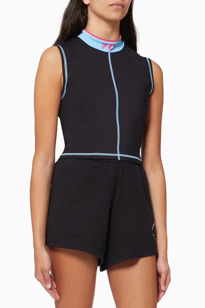 

Picabo Running Top in Nylon, Black