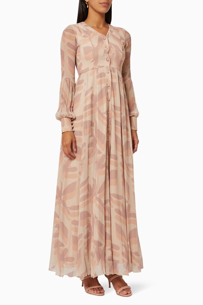 

Floral Dress in Chiffon, Multicolour