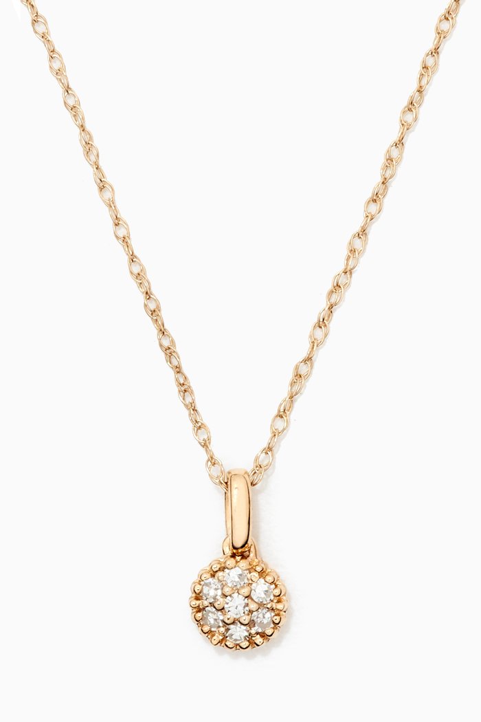 

Magic Circle Diamond Necklace in 10kt Yellow Gold