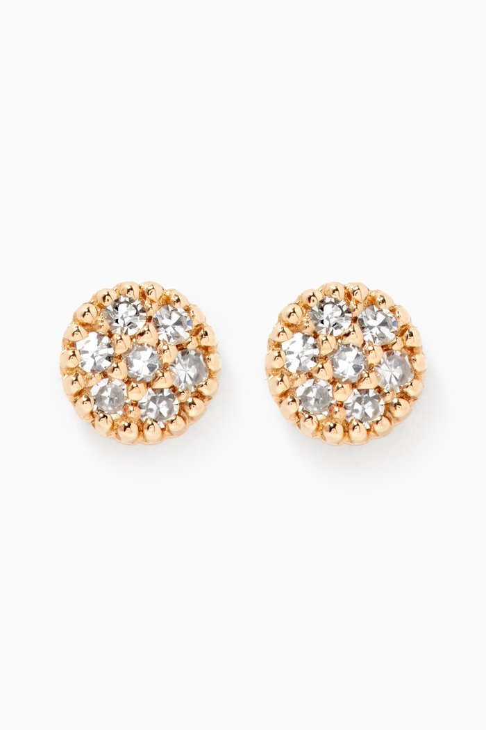 

Magic Circle Diamond Earrings in 10kt Yellow Gold