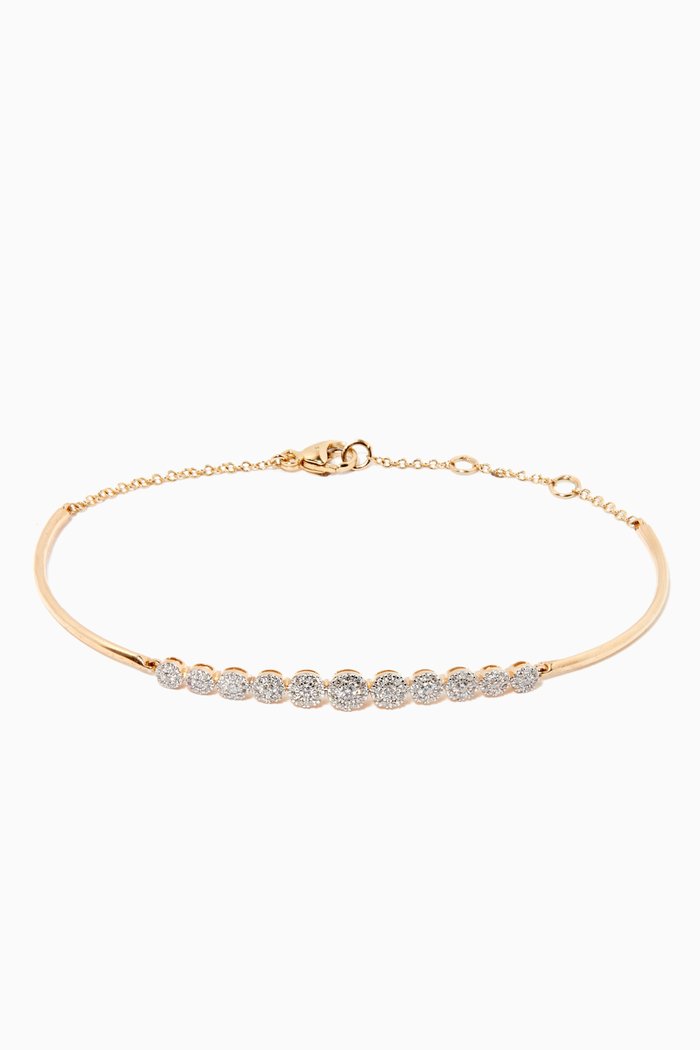 

Diamond Burst Bangle in 10kt Yellow Gold