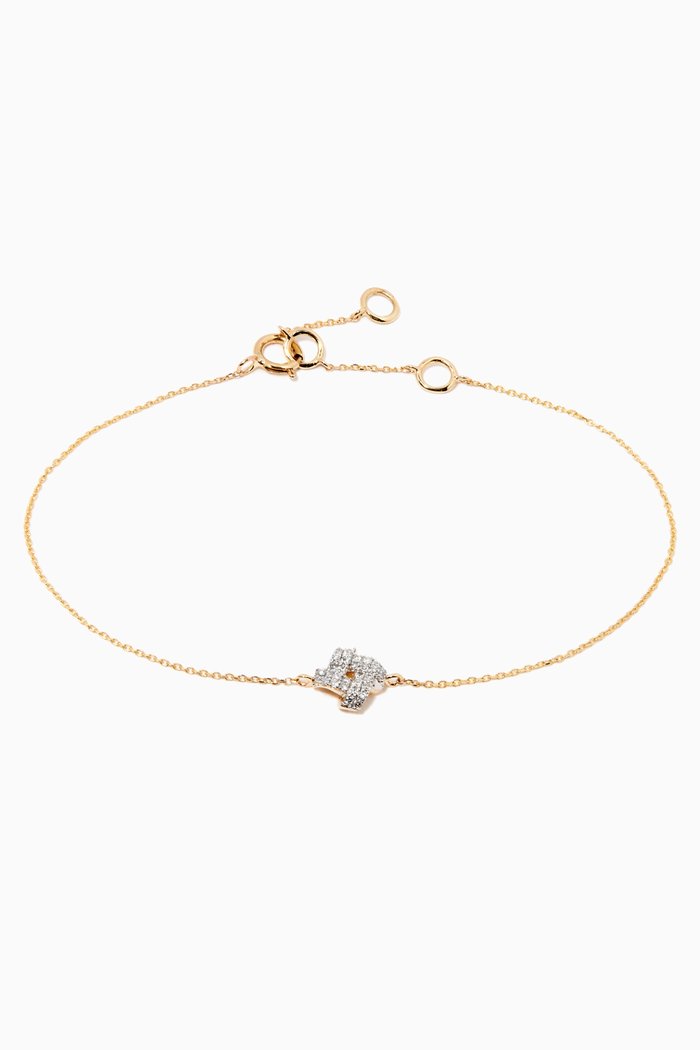 

Love Knot Diamond Bracelet in 10kt Yellow Gold