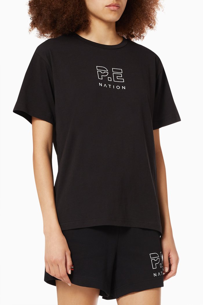 

Heads Up T-shirt in Organic Cotton, Black