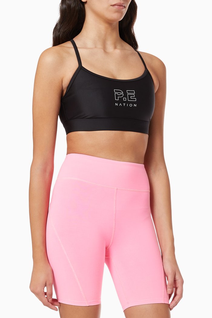 

Stadium Sports Bra in Recycled Polyester, Black