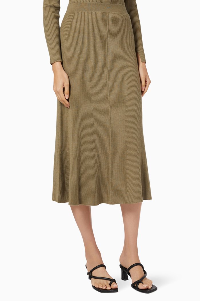 

Charlotte Midi Skirt, Brown