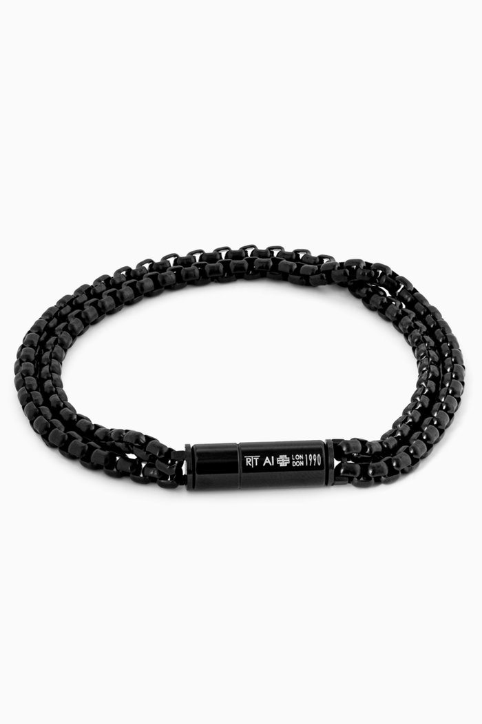 

Pop Elements Bangle in Stainless Steel, Black
