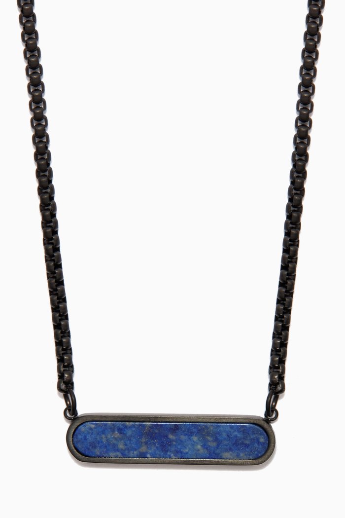 

RT Elements Necklace in Stainless Steel, Blue