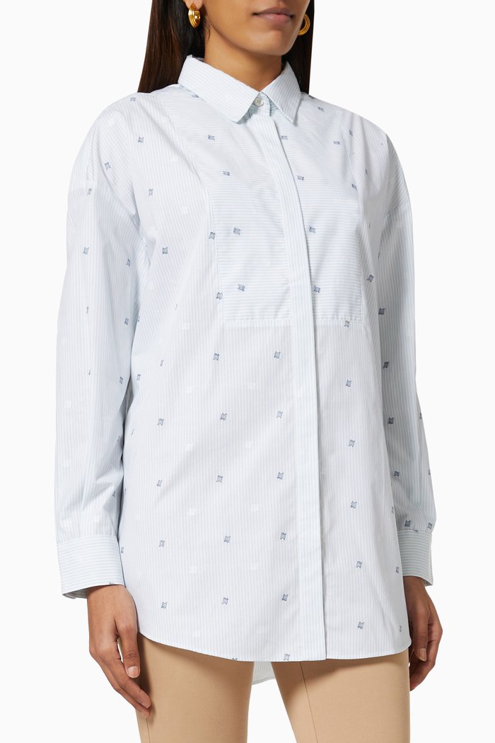 

Lavaredo Shirt in Fil Coupe Cotton, White