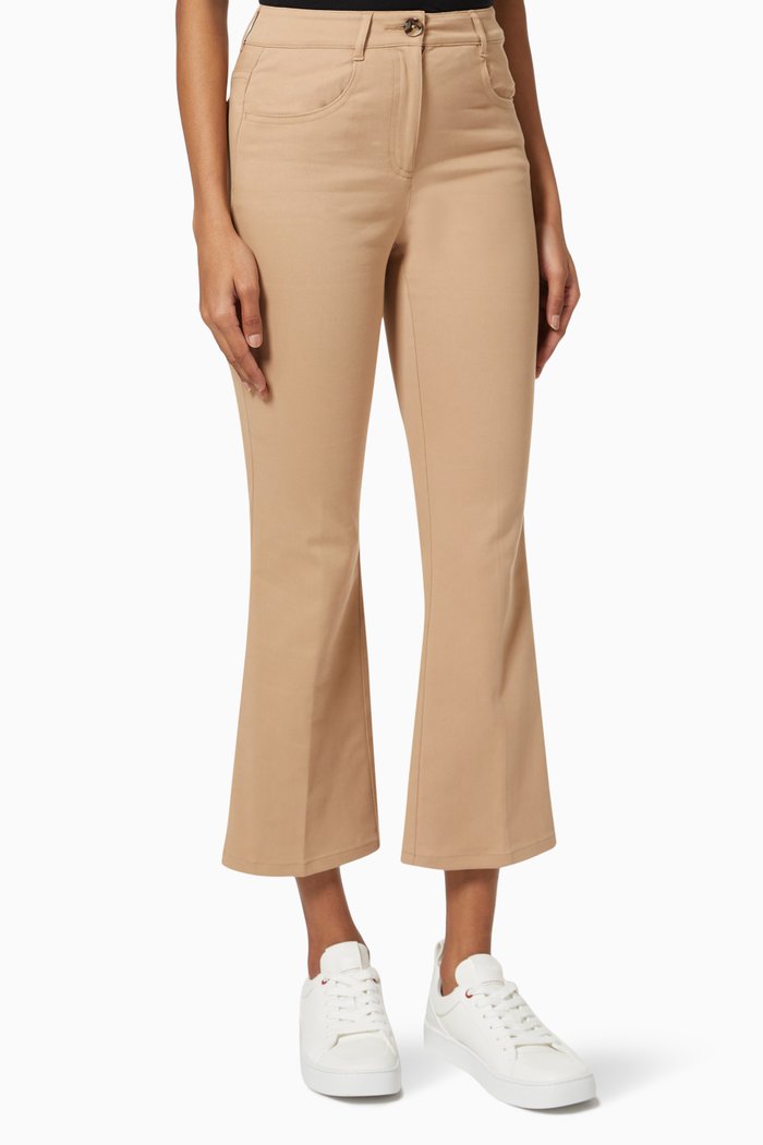 

Bootcut Pants in Gabardine, Neutral