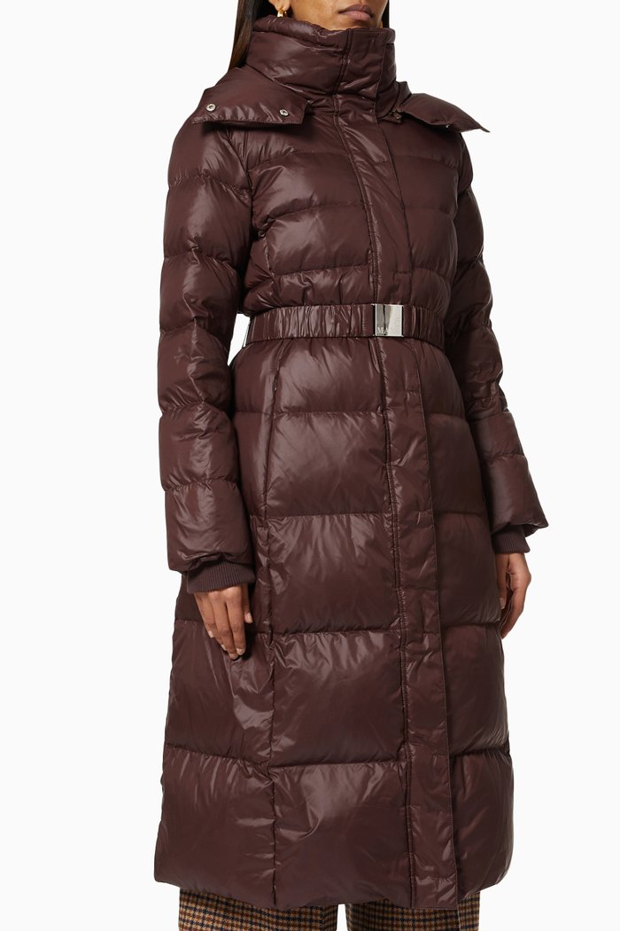 

Primario Slim-fit Belted Button Jacket, Brown
