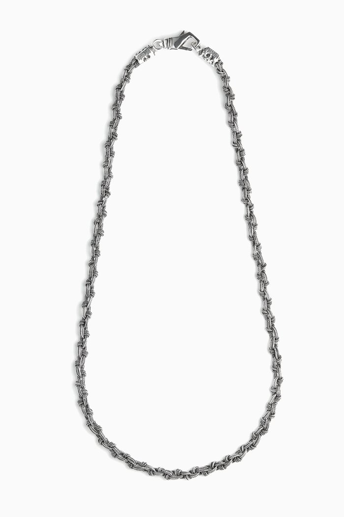 

Braided Knot Necklace in Sterling Silver