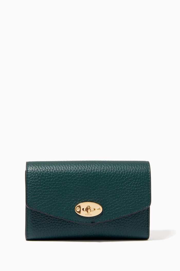 

Medium Darley Wallet in Heavy Grain Leather, Green