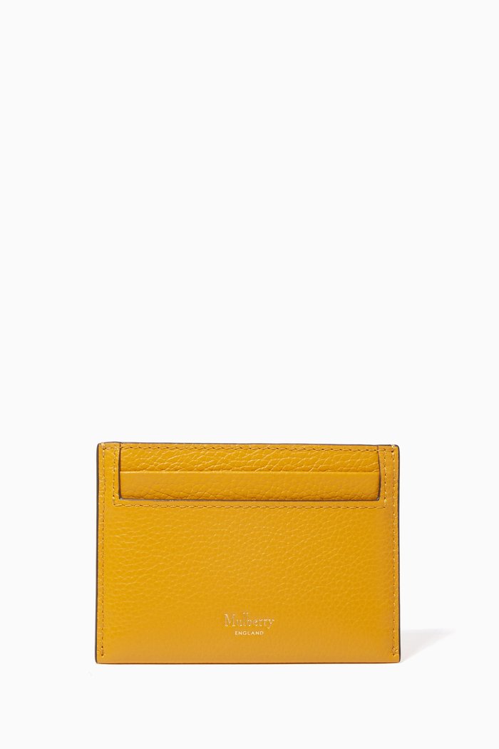 

Card Holder in Small Classic Grain Leather, Yellow