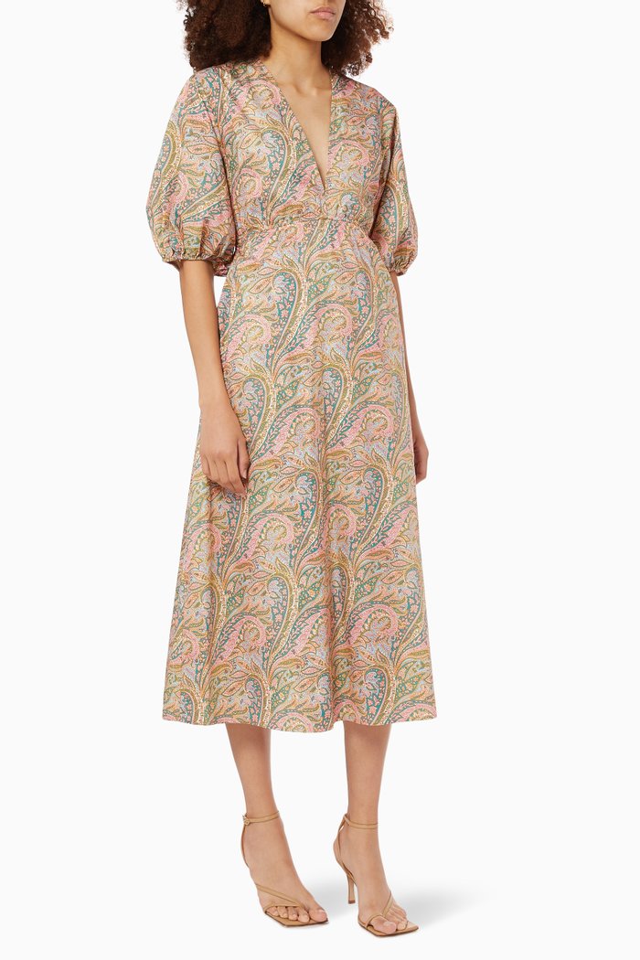 

Lennon Backless Dress in Cotton, Neutral