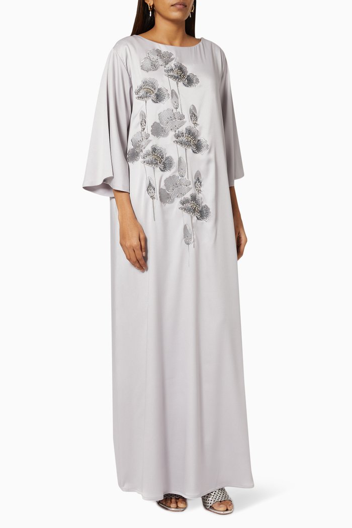 

Sequin Embellished Kaftan, Purple