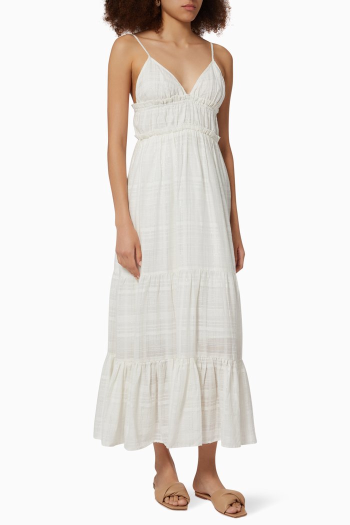 

Yoko Maxi Dress in Cotton, White