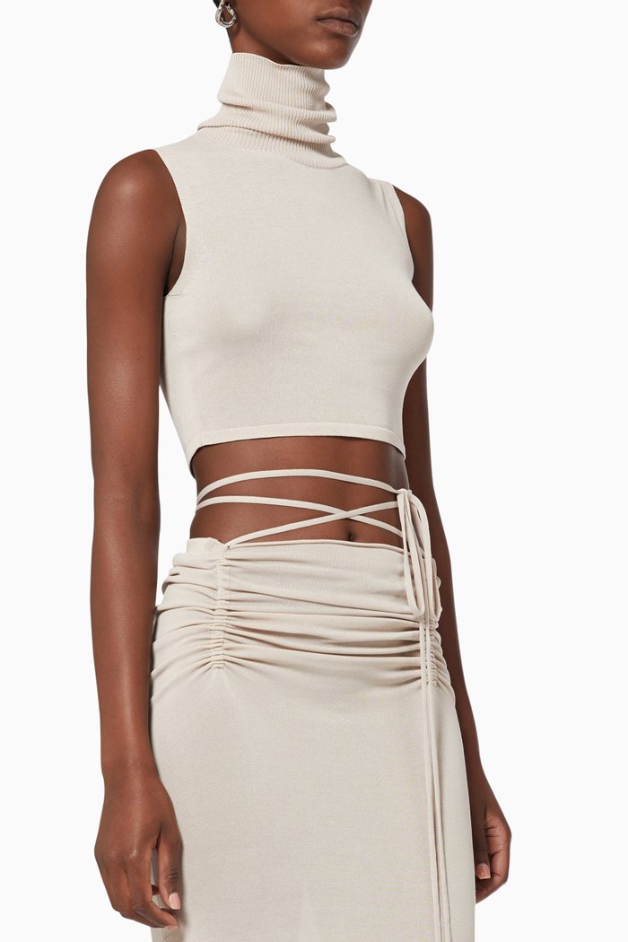 

Verona Top in Viscose-blend Knit, Neutral