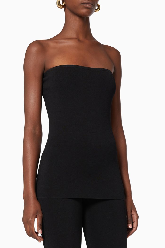 

Rivoli Tube Top in Jersey, Black