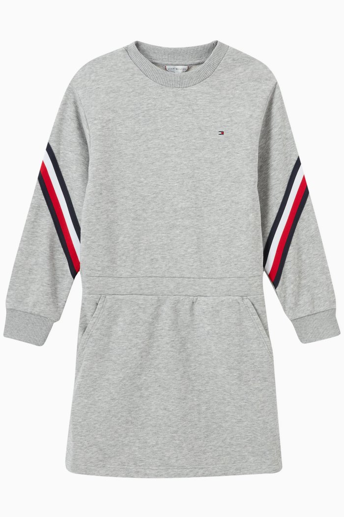 

Signature Sweatshirt Dress, Grey