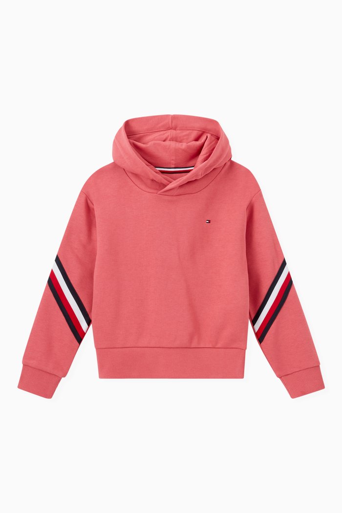

Signature Trim Hoodie, Pink