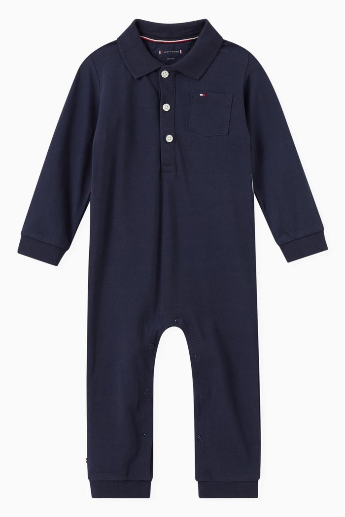 

Colour Block Coverall, Blue
