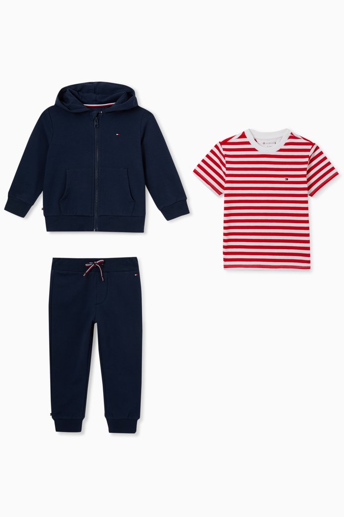 

Hooded Set Giftbox in Organic Cotton, Multicolour