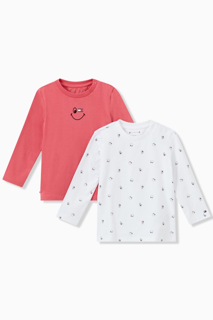 

T-Shirt in Cotton, Set of 2, Multicolour