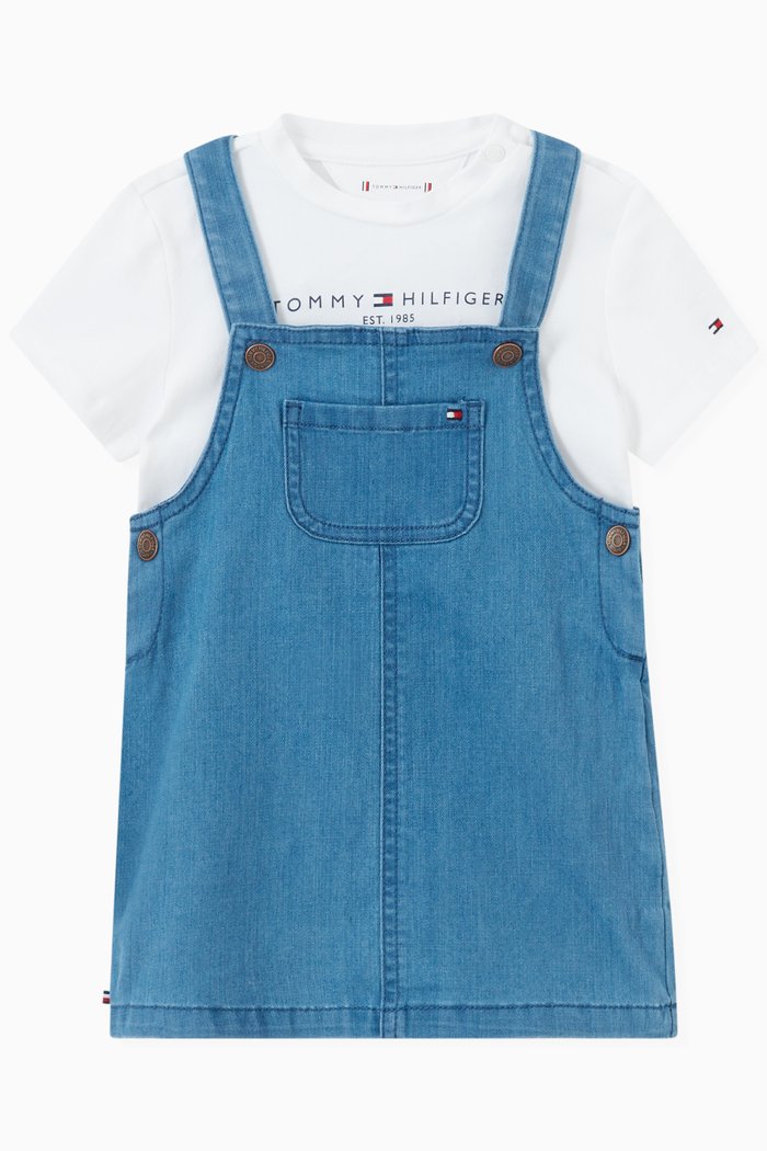 

Denim Dungaree, Set of 2, Multicolour