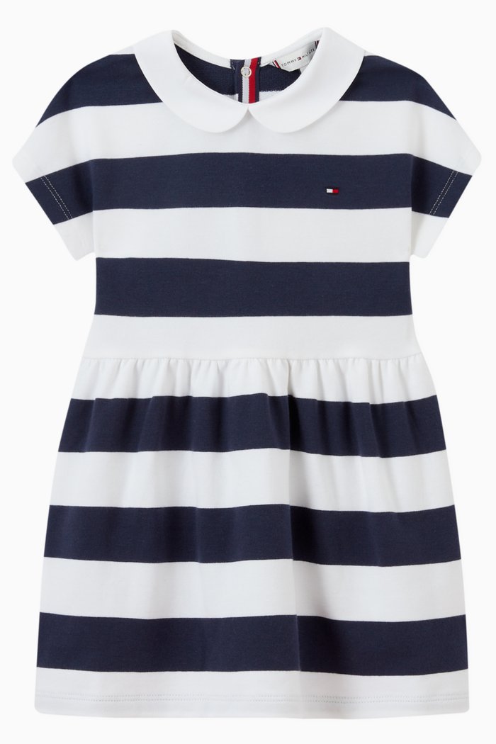 

Rugby Stripe Dress in Organic Cotton, Multicolour