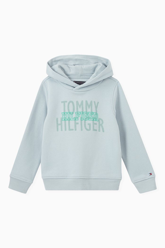 

Overprint Hoodie in, Blue