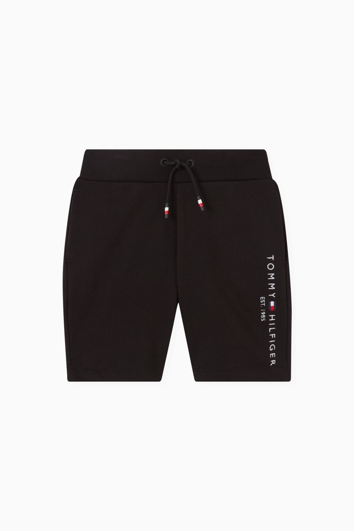 

Essential Drawstring Sweat Shorts, Black