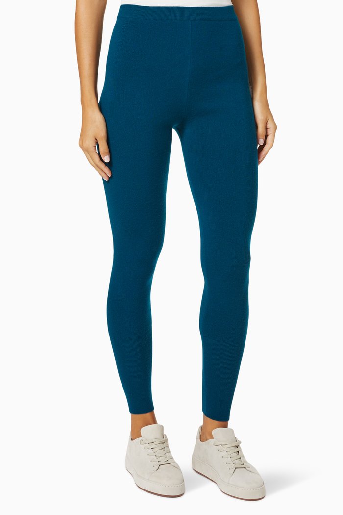 

Piuma Leggings in Cashmere Blend, Blue