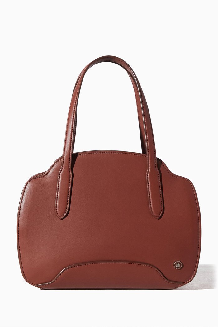 

Small Sesia Tote Bag in Calfskin, Brown