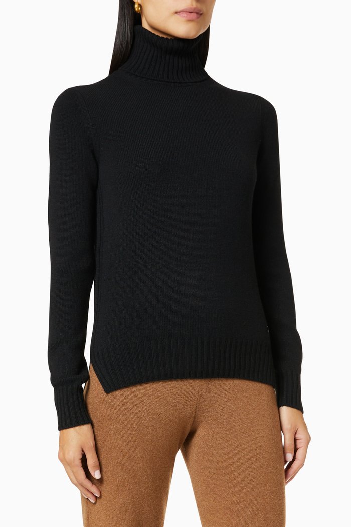 

Parksville Turtleneck Sweater in Baby Cashmere, Black