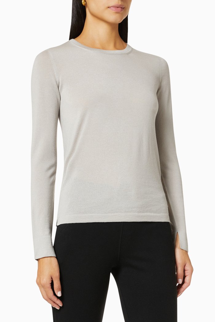 

Piuma Sweater in Cashmere Knit, Grey