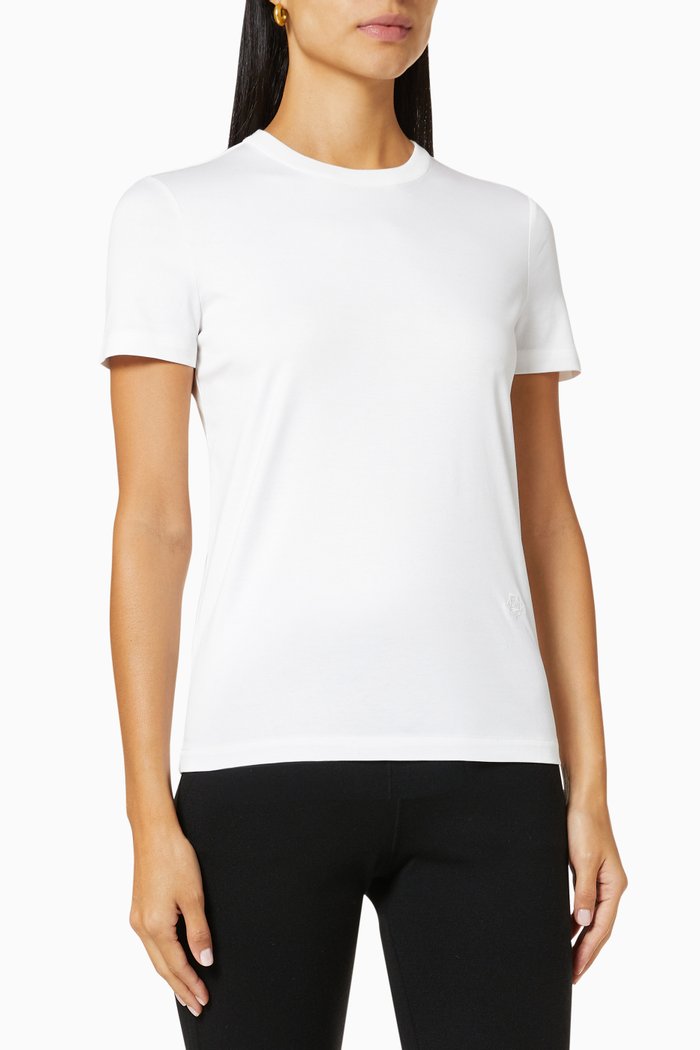 

My-T Roundneck T-shirt in Cotton Jersey, White