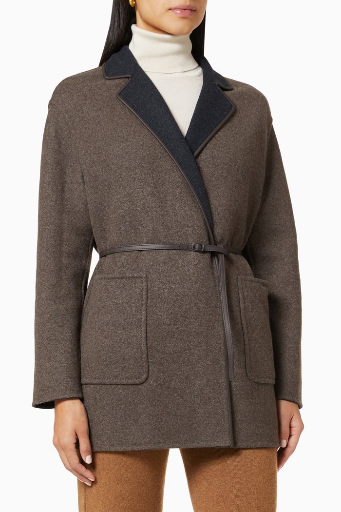 Reversible Jimi Jacket in Baby Cashmere, Grey