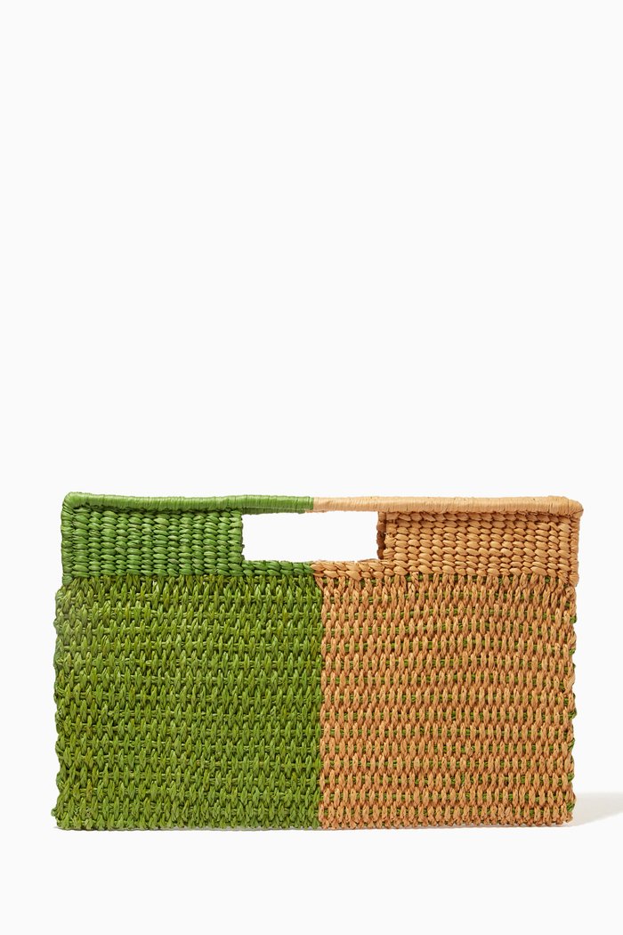 

Small Grenada Clutch in Toquilla Straw, Multicolour