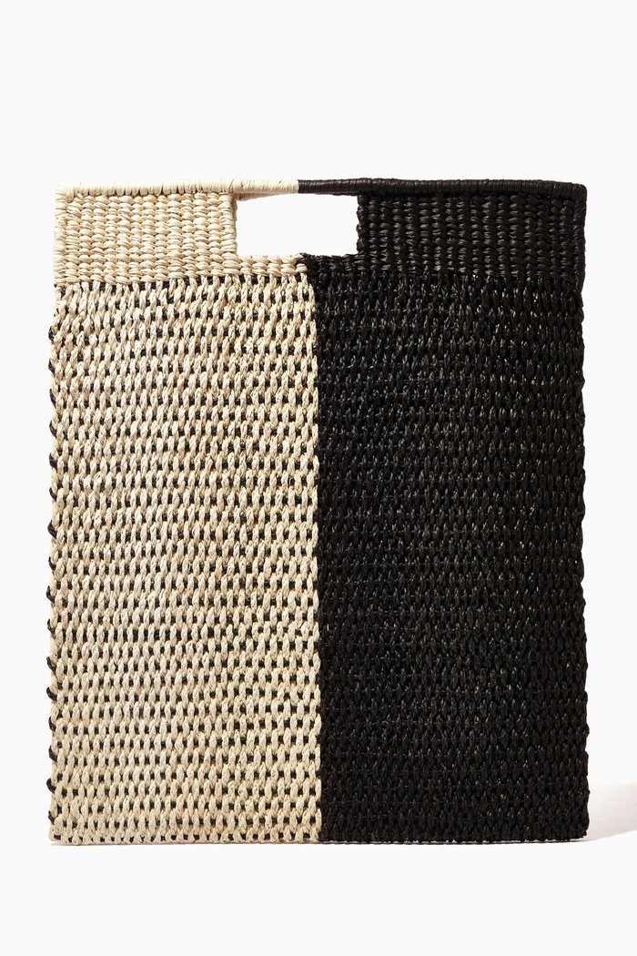 Large Grenada Tote Bag in Toquilla Straw, Multicolour