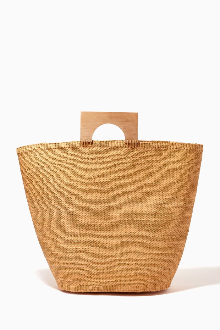 

Large Sua Tote Bag in Toquilla Straw, Brown