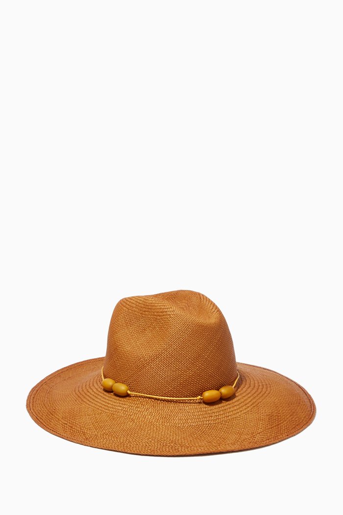 

Santarem Panama Hat in Toquilla Straw, Brown