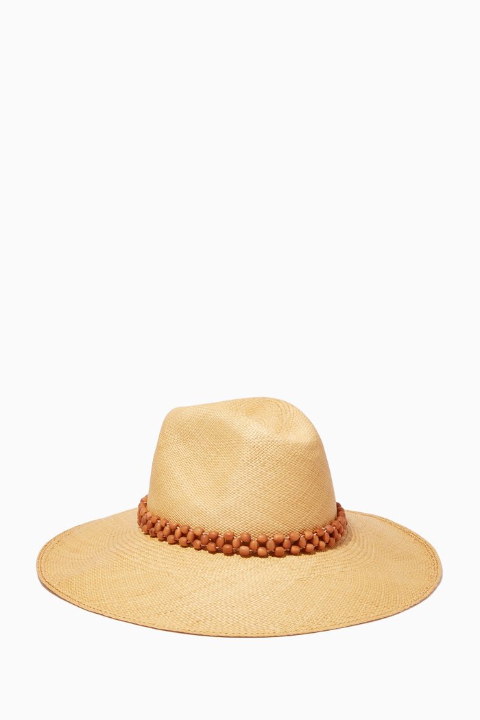 

Peoni Hat in Toquilla Straw, Brown