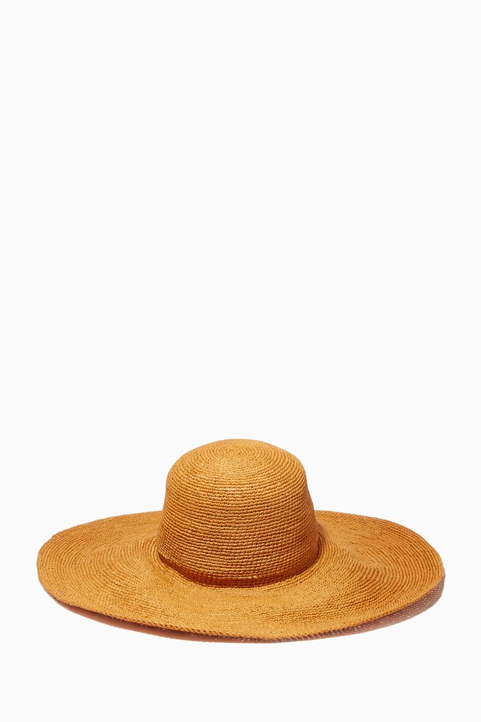 

Praia Sun Hat in Toquilla Straw, Brown