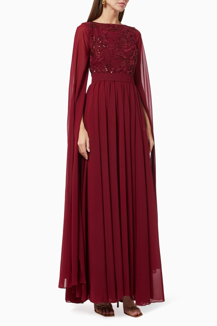 

Sequin Embellished Dress, Red
