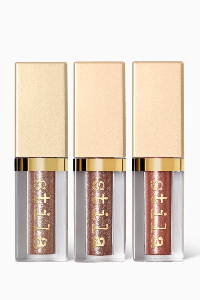 

Magnificent Metals Glitter & Glow Liquid Eye Shadow Set, 3 x 2.25ml, Multicolour
