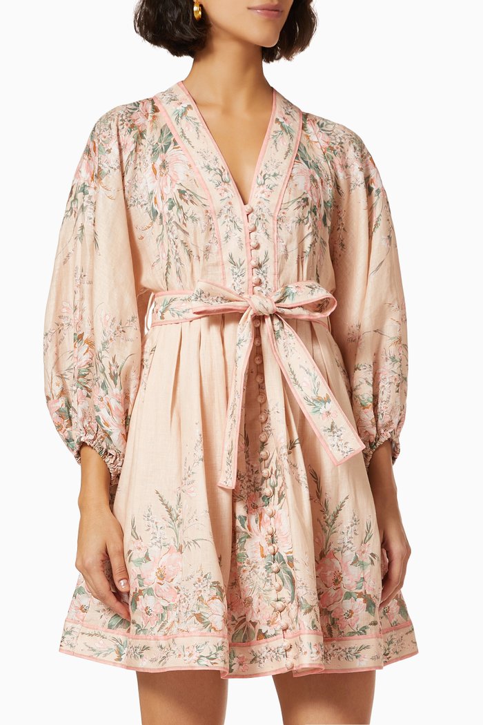 

Moonshine Plunge Mini in Linen, Pink