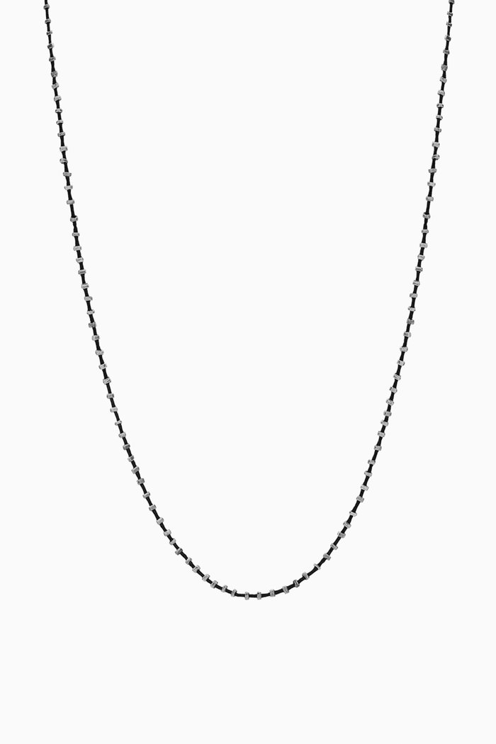 

Ita Necklace in Sterling Silver, Black