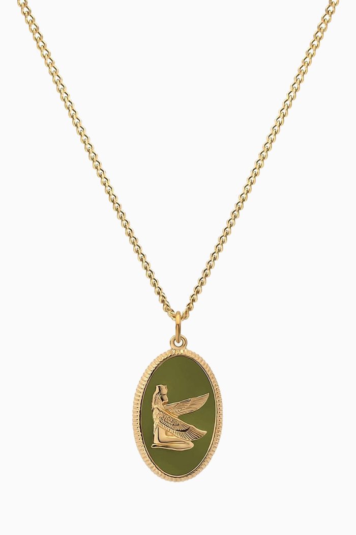 

Ma'at Pendant Necklace in 14kt Gold Vermeil