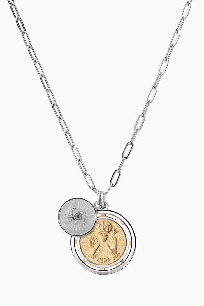 

Test of Time Cable Chain Necklace in Sterling Silver & 14kt Gold Vermeil