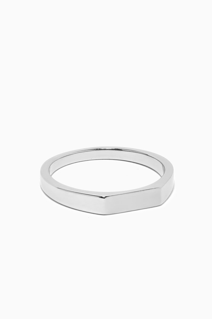 

Thin Geo Ring in Sterling Silver